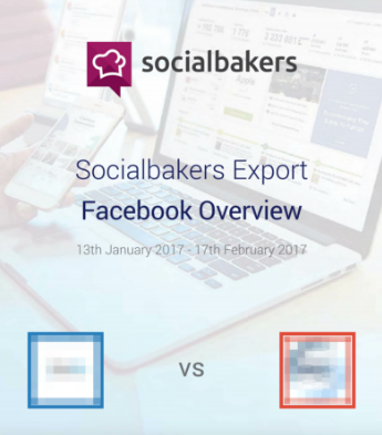 page de couverture du rapport gratuit de comparaison de Socialbakers